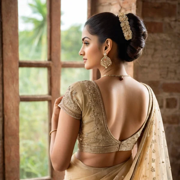 Georgette Chikankari Saree
