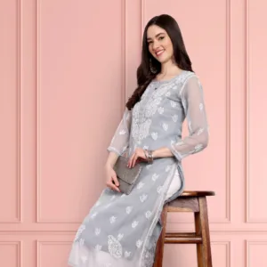 hand-embroidered-grey-georgette-lucknowi-chikankari-straight-kurta-with-slip